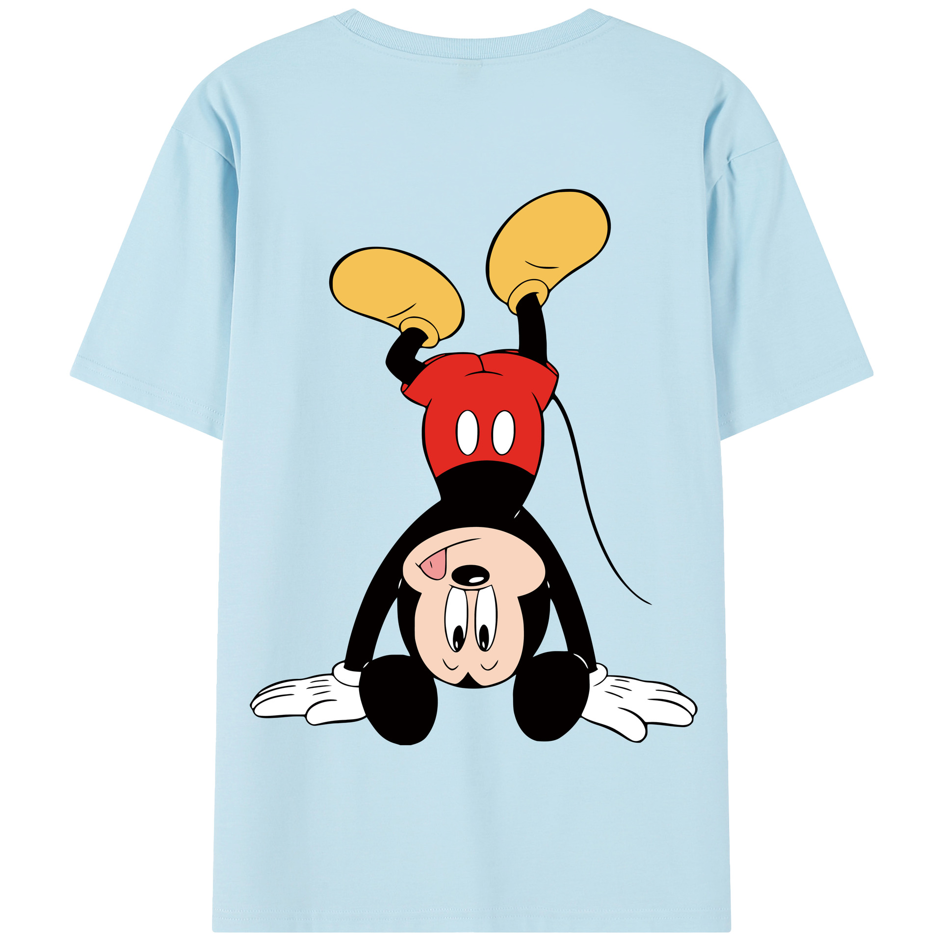 （画像用） ミッキーマウス Mickey Mouse 綿100％半袖Tシャツ（背面プリント）